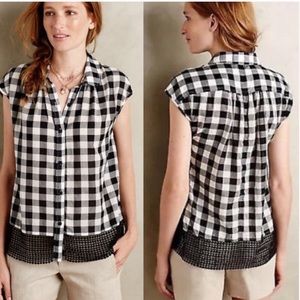 Anthropologie Holding Horses Nellie Gingham Top